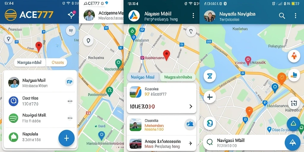 Tampilan antarmuka ACE777 yang intuitif dan informatif untuk navigasi mobil.