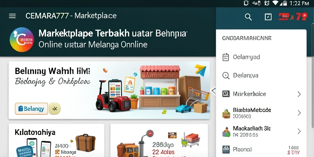 Tampilan antarmuka aplikasi CEMARA777 yang menarik dan fungsional.