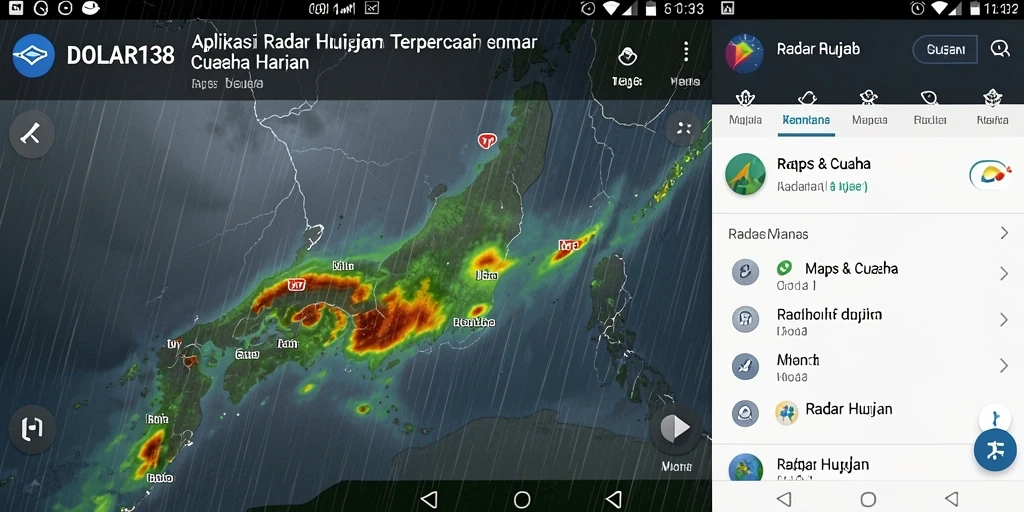 Tampilan antarmuka DOLAR138 dengan peta radar hujan yang jelas.