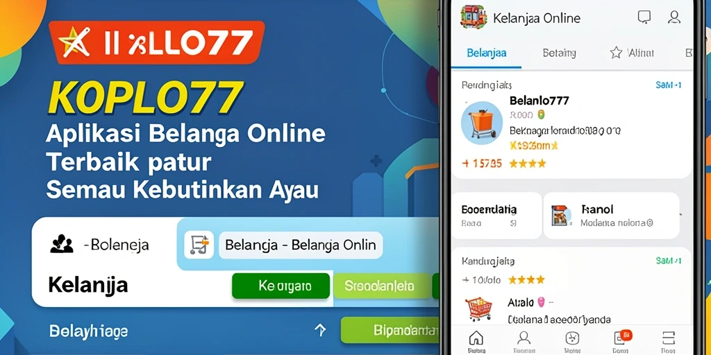 Antarmuka KOPLO77 yang sederhana dan intuitif untuk berbelanja online.