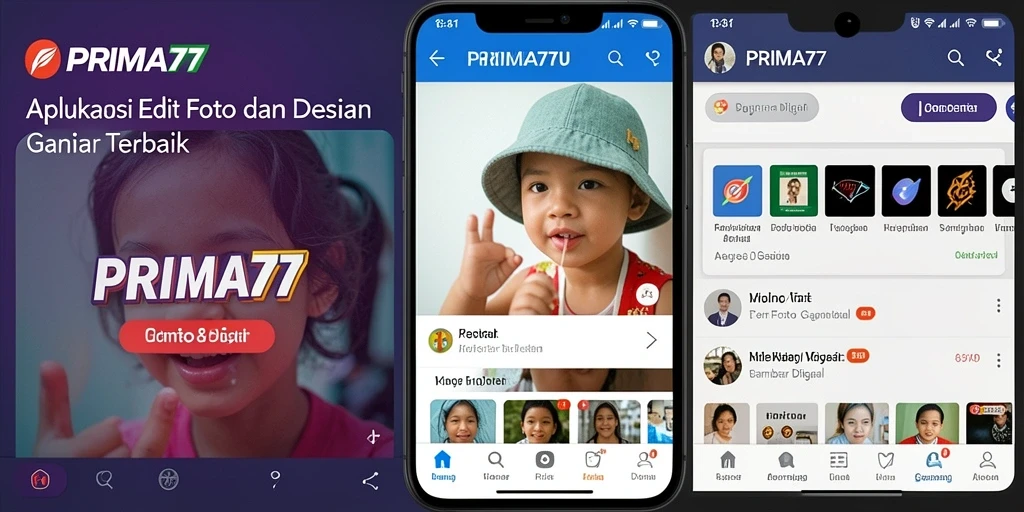 Antarmuka pengguna <strong>PRIMA77</strong> yang sederhana dan intuitif untuk Gambar Digital.