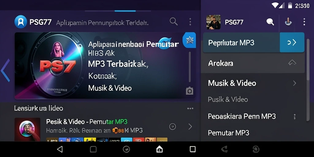 Tampilan antarmuka PSG77 yang menarik dan fungsional.