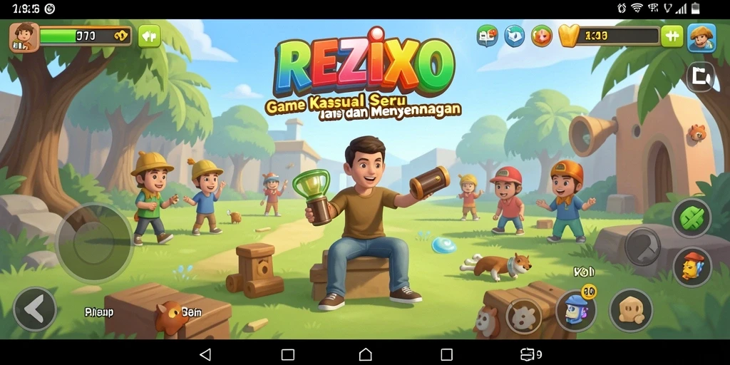 Tampilan antarmuka REZIXO yang menarik dan interaktif.