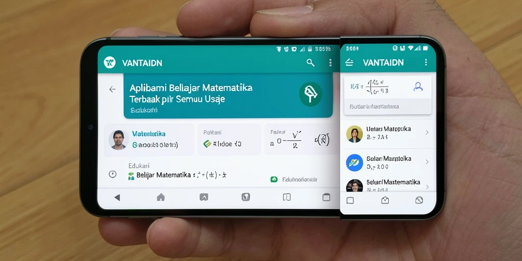 Antarmuka VANTAIDN yang menarik dan interaktif untuk Belajar Matematika.
